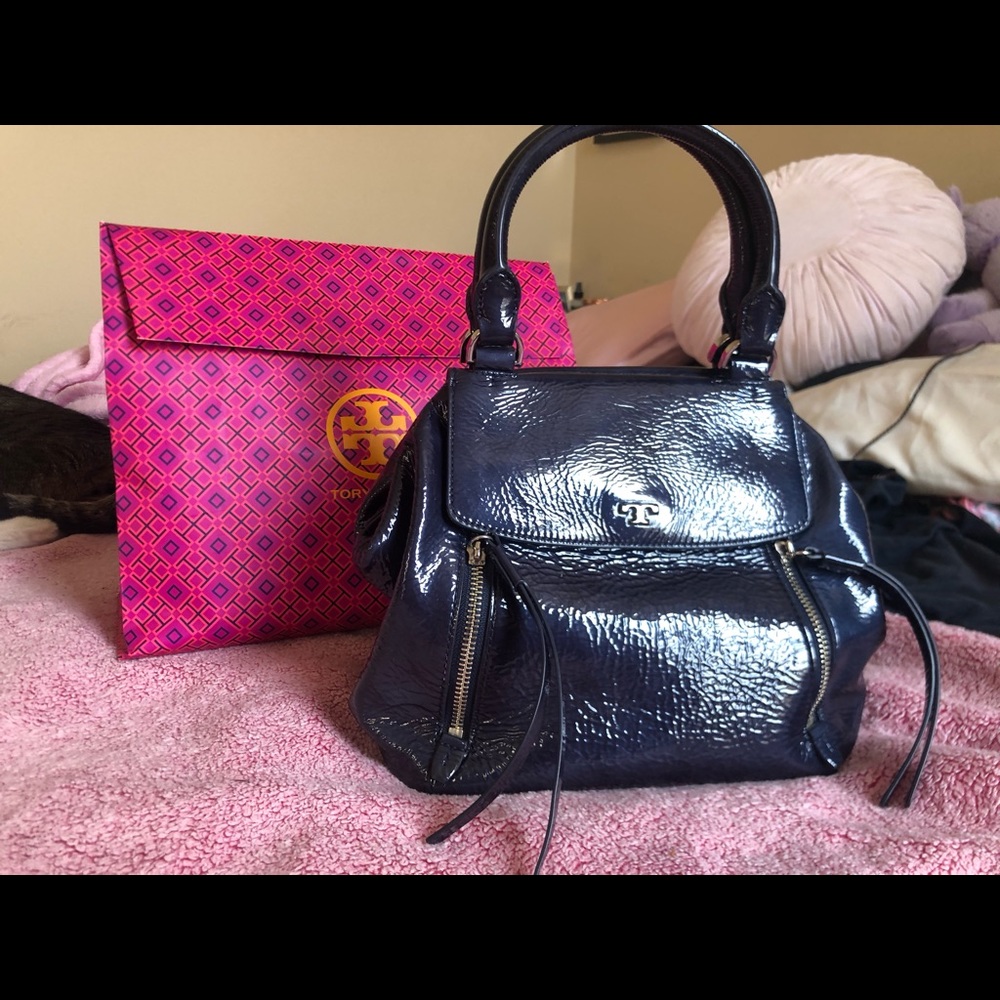 SOLD!!. Tory Burch Half-Moon Crossbody Bag